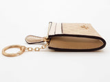 Coach Mini Skinny Sand Beige Signature Coated Canvas Id Case Do0325orde