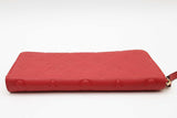 Louis Vuitton Monogram Empreinte Zippy Red Leather Wallet Eb0626orxde