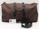 Louis Vuitton Keepall Bandouliere 45 Monogram Macassar Brown Aa1125pxzsa