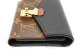 Louis Vuitton Monogram Canvas & Black Leather Pallas Wallet Eb0726oxzdu