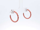 Tiffany & Co. Paloma Picasso Sterling & Enamel Swirl Hoop Earrings Fw0125lcrdu