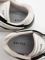 Celine Ct-07 Low Black & White Leather Trainers It Size 46 Eb1225rxzde