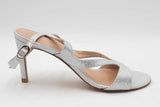 Stuart Weitzman Mariposa Glitter Leather Heels Size 7.5 Eb0526oxsa