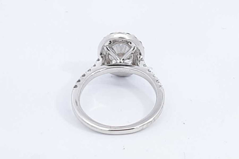 14k White Gold 1.53ctw Lab Grown Diamond Ring 3.4 Grams Size 4.25 Eb0624irxdu