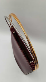 Cartier Trinity Handbag In Burgundy Leather Fw1224rxzdu