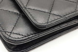 Chanel Quilted Black Leather Wallet On Chain Eb1026lxxzde