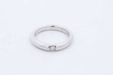 0.06ctw Diamond Ring In 14k White Gold 4.4 Grams Size 5.5 Eb0126orxde