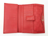 Gucci Gg Guccissima Red Leather Continental Long Wallet Fw0625orzdu