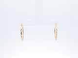 14k Yellow Gold Textured Hoop Earrings 1.1 Grams Fw0626crdu