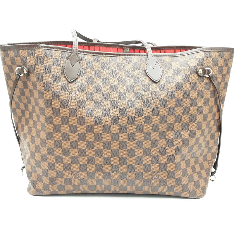 Louis Vuitton Damier Ebene Neverfull Leather Handbag Hs0624ewxsa