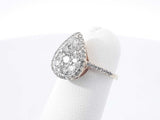 0.42 Cttw Diamond & 10k Yellow Gold Cluster Ring 2.4 Grams Size 3 Fw0926lrxdu