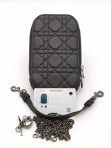 Christian Dior Lady Dior Call'in Dior Cannage Lambskin Phone Holder Eb1026wxzsa