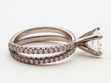 3.00 Cttw Diamond 14k White Gold 3.46g Solitaire Ring Size 6 Dolrxzxmia