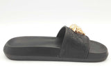 Versace Palazzo Rubber Slides Size 37 Eb0726exsa