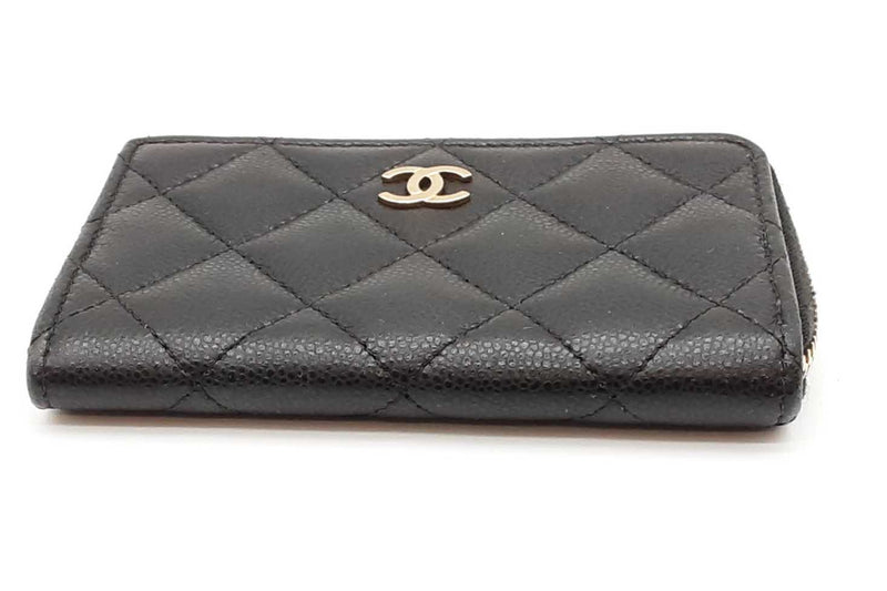 Chanel Quilted Caviar Zip Coin Wallet Eb1125wcrde