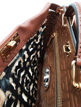 Fendi Peekaboo Essential Selleria Top Handle Tote Bag Eb0326wxxzde