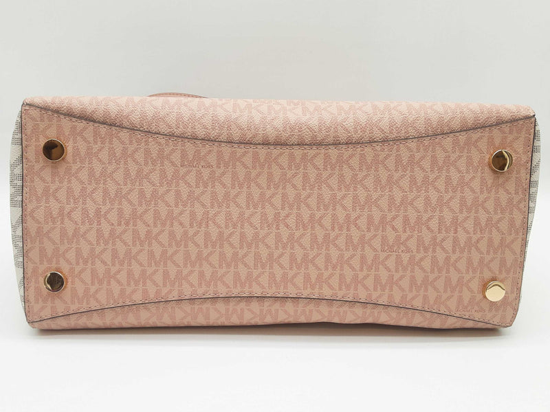 Michael Kors Voyager Ballet Pink Tan Signature Tote Bag Do0525pxde