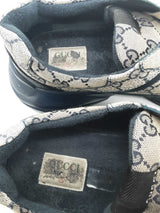 Gucci Gg Rhyton Monogram Canvas Sneakers Size 11 Eb0925lrxdu