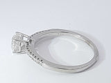 .90 Cttw Diamond 14k White Gold Ring 2.7 Grams Size 9 Aa0525sxzsa