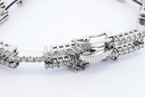 Approx. 5.46ctw Diamond Tennis Bracelet In 14k White Gold 15.6 Grams Eb0924llxz