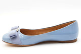 Salvatore Ferragamo Varina Blue Patent Leather Ballet Flats Size 5 Eb1125lxzdu