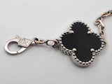 Van Cleef & Arpels Alhambra Bracelet 18k Gold Diamond & Onyx 7.5 In Fw0426czxzdu