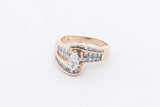 1.37cttw Diamond Ring In 14k Yellow Gold 6.1 Grams Size 5.25 Eb0226pxzsa