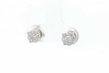 0.42cttw Diamond Stud Earrings In 14k White Gold 2.4 Grams Eb0926exsa