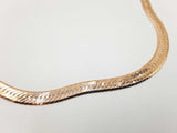 14k Yellow Gold Herringbone Chain Necklace 22.6 Grams 16 Inches Fw0726lpzxdu