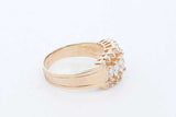 0.28cttw Diamond Ring In 14k Yellow Gold 5.8 Grams Size 8 Eb0726pxzde