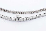 Approx. 0.6ctw Diamond Tennis Bracelet In 10k White Gold 12.1g 7 In Eb1024cxzdu