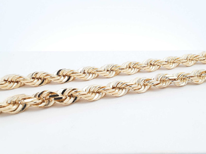 Solid 10k Yellow Gold Rope Chain 116.6 Grams 30 Inch Fw0825pzxzdu