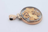 14k Yellow Gold Nugget Pendant 2.3 Grams Eb0526crde