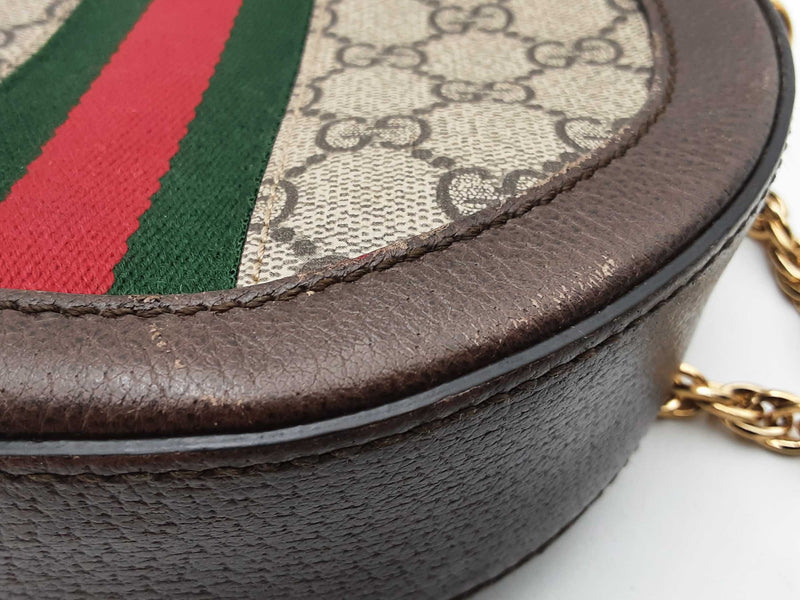 Gucci Gg Supreme Ophidia Round Shoulder Bag Aa0625ozxsa