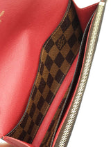 Louis Vuitton Emilie Wallet In Damier Ebene Coated Canvas Fw0726orzdu