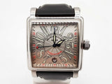 Franck Muller 10000 H Sc Conquistador Silver Dial Steel Watch Do1124wxzxde