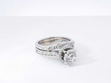 1.96 Ctw Diamond & Gold Soldered Bridal Set 18k Engagement 14k Band Fw0926ozxzdu