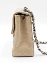 Chanel Mini Classic Flap Bag In Taupe Diamond-quilted Lambskin Fw0226lzxzdu