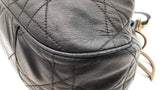 Christian Dior Cannage-quilted Black Leather Drawstring Bucket Bag Fw08ozxdu