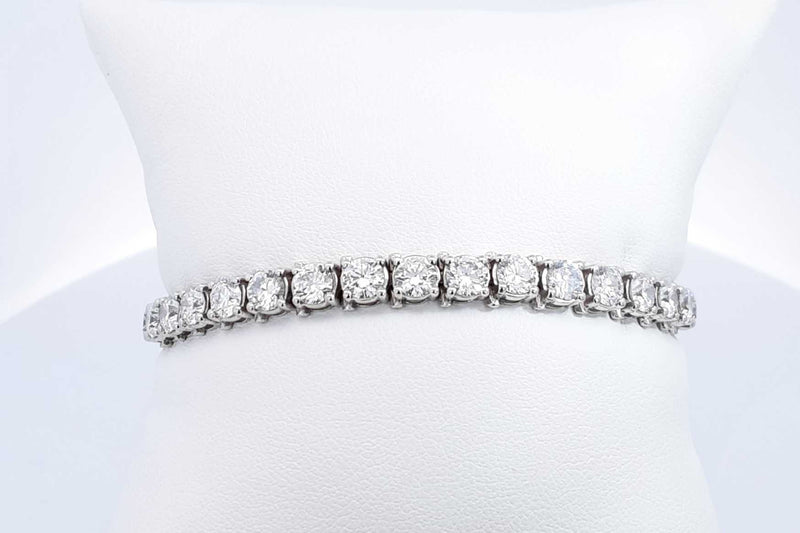 Lab Grown Diamond Approx. 8.50ctw Tennis Bracelet In 14k Wg 16.2g Eb0624oxxzdu