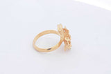 22k Yellow Gold Filigree Flower Ring 5.4 Grams Size 6.5 Eb1124wcrsa