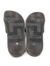 Versace Palazzo Slides In Medusa & Greca Embossed Rubber Size 11.5 Fw0926izdu