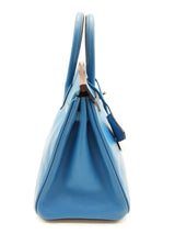 Hermes Birkin 25 Mykonos Blue Epsom Palladium Handbag Do0925lsxzxde