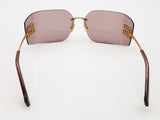 Miu Miu Smu54y Gold Tone Frameless Light Purple Brown Lens Sunglasses Do826olxde