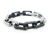 Louis Vuitton Monogram Chain Bracelet In Stainless Steel Size M Fw0526lrxdu