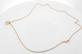 0.75ctw Pear Shaped Diamond Necklace 14k Yellow Gold 3.6g 18 Inch Eb1225crxsa