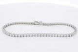 4.2cttw Lab Grown Diamond Tennis Bracelet 14k White Gold 6.5g 7 In Eb0326lwxzsa