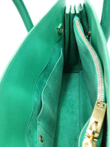 Yves Saint Laurent Green Leather Sac De Jour Tote Bag Eb0626rxzsa