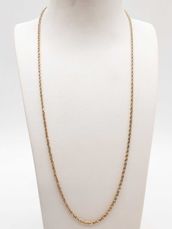 10k Yellow Gold 8.9g Rope Chain 22 In Do1224orxde