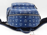 Mcm Monogram Stark Backpack Blue Aa0826wzxsa